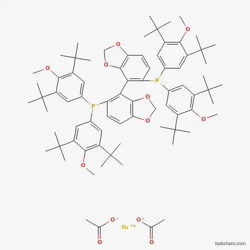 Diacetato{(S)-(+)-5,5'-bis[di(3,5-di-t-butyl-4-Methoxyphenyl)phosphino]-4,4'-bi-1,3-benzodioxole}rutheniuM(II) Ru(OAc)2[(S)-dtbM-segphos ]