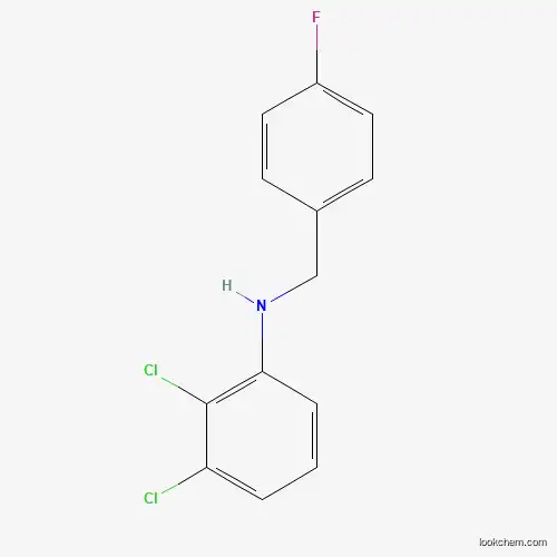 Molecular Structure of 1036453-69-6 (2,3-Dichloro-N-(4-fluorobenzyl)aniline)