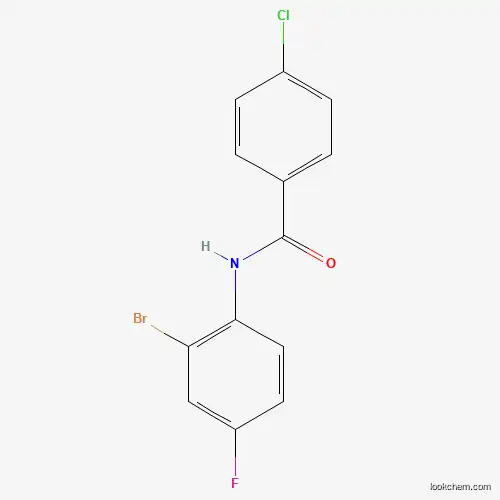 Molecular Structure of 1039316-21-6 (N-(2-bromo-4-fluorophenyl)-4-chlorobenzamide)