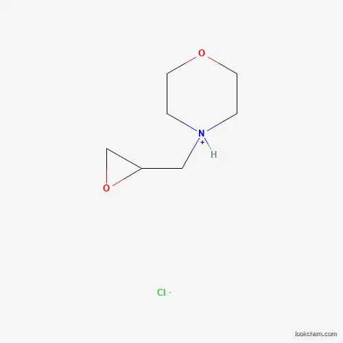 Molecular Structure of 104118-92-5 (4-(Oxiran-2-ylmethyl)morpholin-4-ium;chloride)