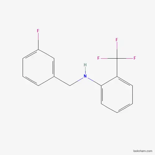 Molecular Structure of 1042510-31-5 (N-(3-Fluorobenzyl)-2-(trifluoromethyl)aniline)