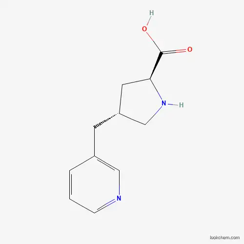 Molecular Structure of 1049984-05-5 ((2S,4R)-4-(pyridin-3-ylmethyl)pyrrolidine-2-carboxylic acid)