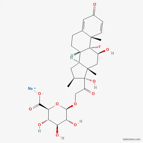 Molecular Structure of 105088-07-1 (Betamethasone b-D-Glucuronide Sodium Salt)