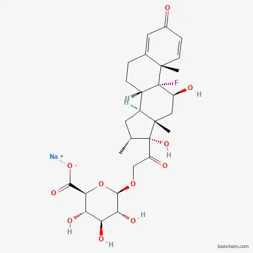 Molecular Structure of 105088-08-2 (Dexamethasone Beta-D-Glucuronide Sodium Salt)