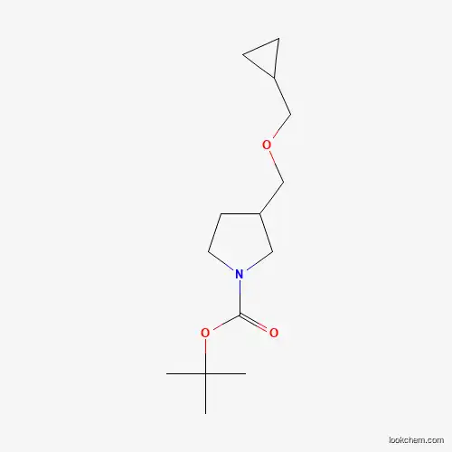 Molecular Structure of 1063734-01-9 (Tert-butyl 3-((cyclopropylmethoxy)methyl)pyrrolidine-1-carboxylate)