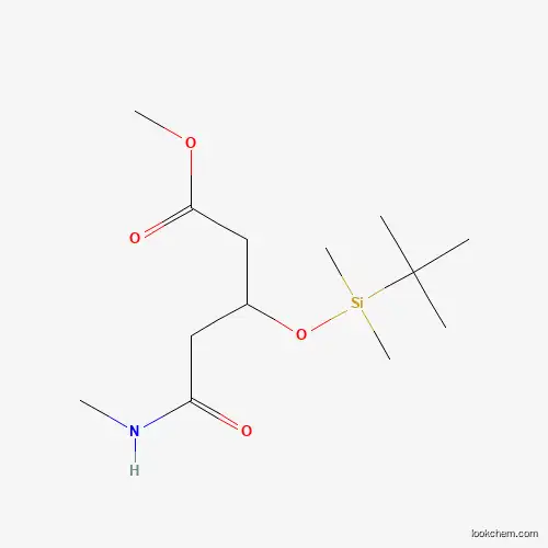 3-(tert-Butyldimethylsilyloxy)-5-(1-methylamino)-5-oxopentanoic Acid Methyl Ester