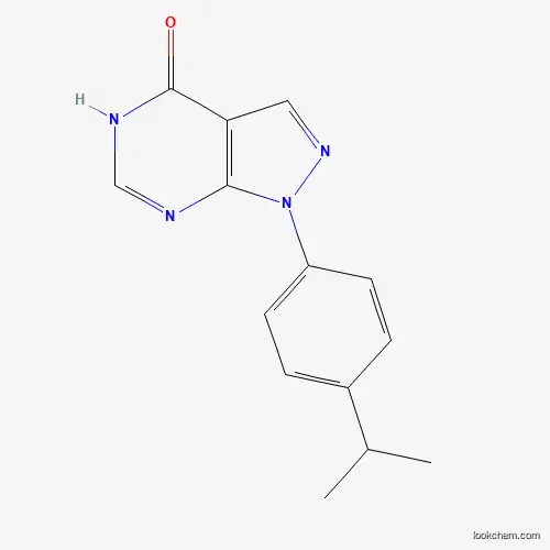 Molecular Structure of 1082584-10-8 (1-(4-Isopropylphenyl)-1H-pyrazolo[3,4-d]pyrimidin-4(5H)-one)