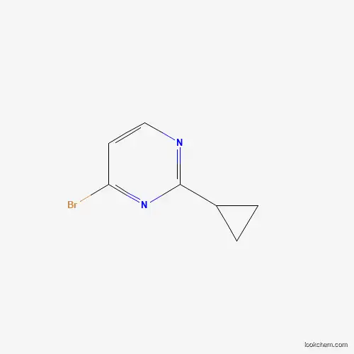 Molecular Structure of 1086381-83-0 (4-Bromo-2-cyclopropylpyrimidine)