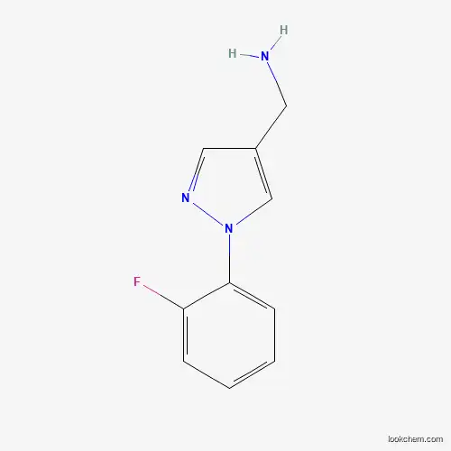 Molecular Structure of 1134924-86-9 ((1-(2-fluorophenyl)-1H-pyrazol-4-yl)methanamine)