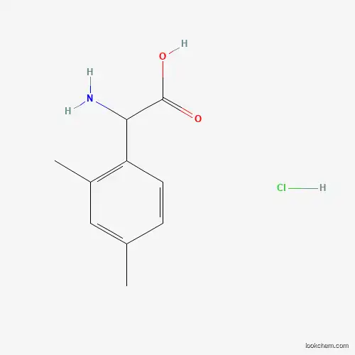 Molecular Structure of 1141934-65-7 (2-Amino-2-(2,4-dimethylphenyl)acetic acid hydrochloride)