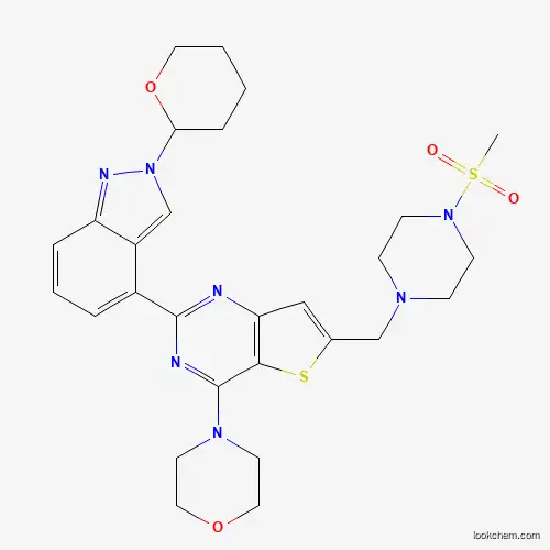 4-(6-((4-(Methylsulfonyl)piperazin-1-yl)Methyl)-2-(2-(tetrahydro-2H-pyran-2-yl)-2H-indazol-4-yl)thieno[3,2-d]pyriMidin-4-yl)Morpholine