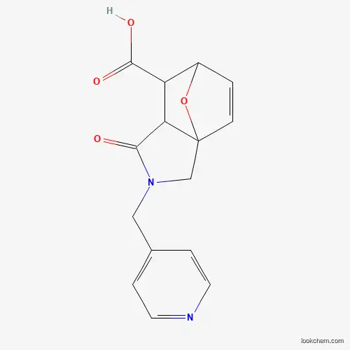 Molecular Structure of 1164454-61-8 (1-Oxo-2-(pyridin-4-ylmethyl)-1,2,3,6,7,7a-hexahydro-3a,6-epoxyisoindole-7-carboxylic acid)