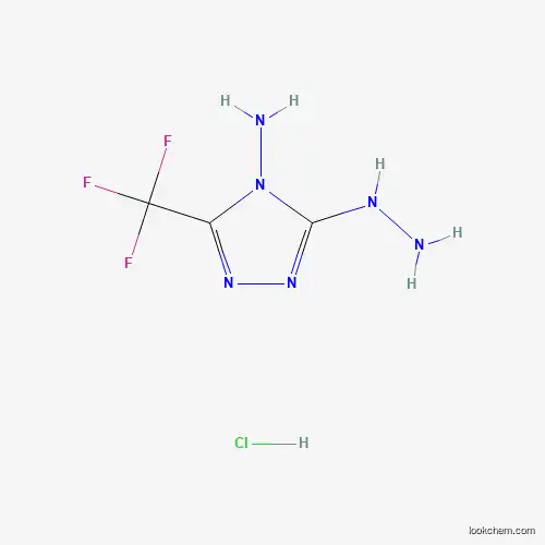 3-hydrazino-5-(trifluoromethyl)-4H-1,2,4-triazol-4-amine hydrochloride
