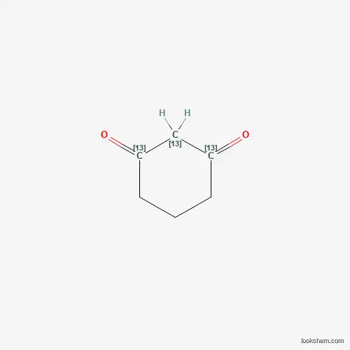 Molecular Structure of 1184998-71-7 (1,3-Cyclohexanedione-1,2,3-13C3)