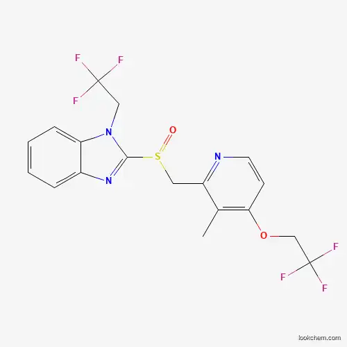 2-(((3-methyl-4-(2,2,2-trifluoroethoxy)pyridin-2-yl)methyl) sulfinyl)-1-(2,2,2-trifluoroethyl)-1H-benzo[d]imidazole