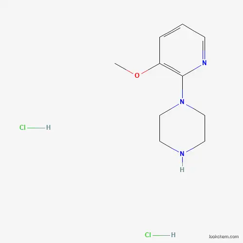 Molecular Structure of 1187928-25-1 (1-(3-Methoxypyridin-2-yl)piperazine dihydrochloride)