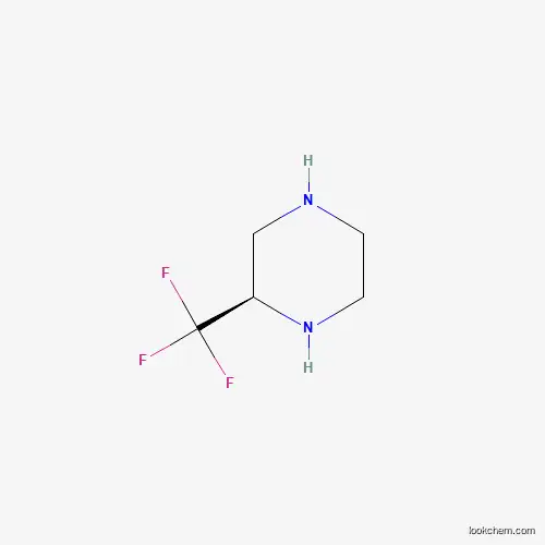 Molecular Structure of 1187928-91-1 ((R)-2-(Trifluoromethyl)piperazine)