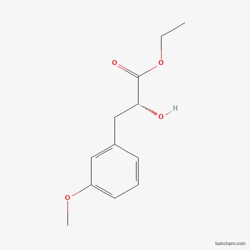 Molecular Structure of 1187928-98-8 ((R)-2-Hydroxy-3-(3-methoxy-phenyl)-propionic acid ethyl ester)
