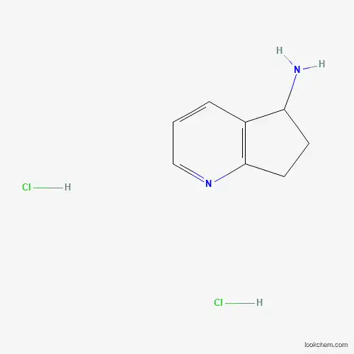 Molecular Structure of 1187930-17-1 (6,7-Dihydro-5H-cyclopenta[b]pyridin-5-amine dihydrochloride)