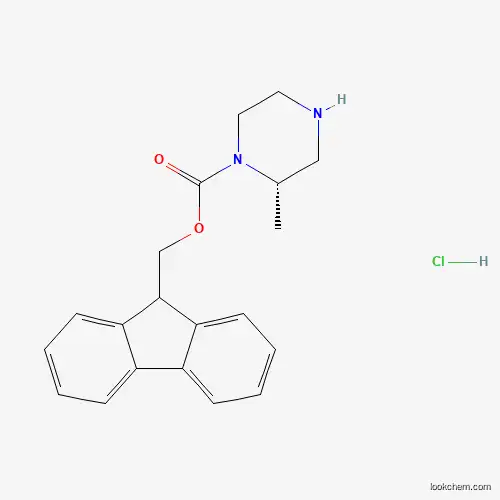 Molecular Structure of 1187930-89-7 ((S)-1-Fmoc-2-methyl-piperazine hydrochloride)