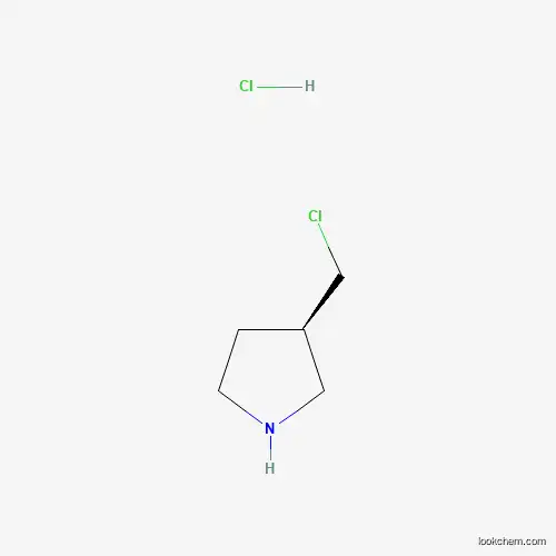 Molecular Structure of 1187931-85-6 (3(R)-Chloromethyl-pyrrolidine hydrochloride)