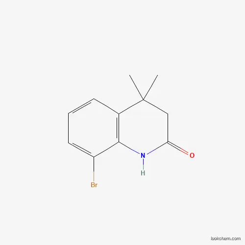 Molecular Structure of 1187933-36-3 (8-Bromo-4,4-dimethyl-3,4-dihydroquinolin-2(1H)-one)