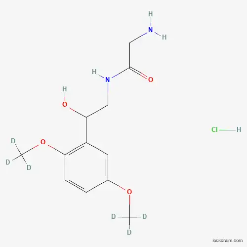Molecular Structure of 1188265-43-1 (Midodrine D6 Hydrochloride)