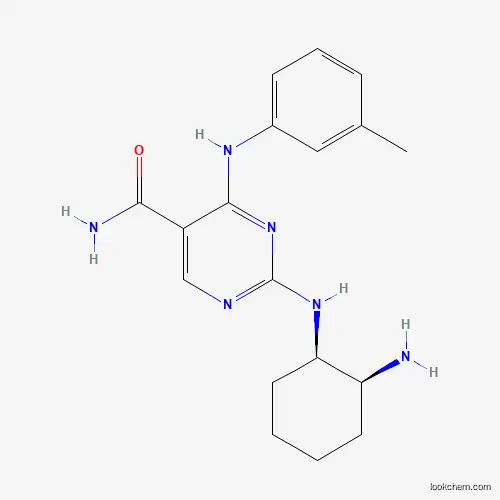 Molecular Structure of 1194961-19-7 (2-{[(1r,2s)-2-Aminocyclohexyl]amino}-4-[(3-Methylphenyl)amino]pyrimidine-5-Carboxamide)