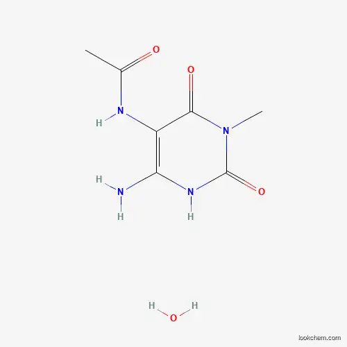 Molecular Structure of 1196153-01-1 (5-Acetamido-6-amino-3-methyluracil hydrate)