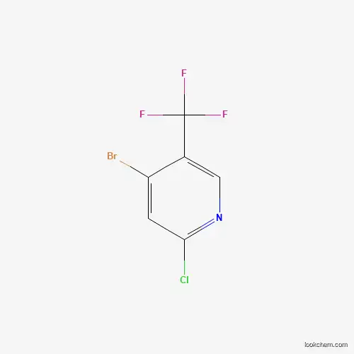 Molecular Structure of 1211520-18-1 (4-Bromo-2-chloro-5-(trifluoromethyl)pyridine)