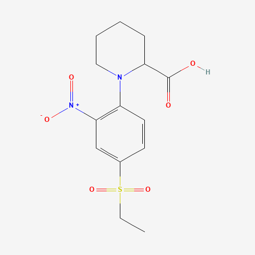 1-[4-(ETHYLSULFONYL)-2-NITROPHENYL]PIPERIDINE-2-CARBOXYLIC ACID