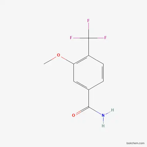 Molecular Structure of 1214328-36-5 (3-Methoxy-4-(trifluoromethyl)benzamide)