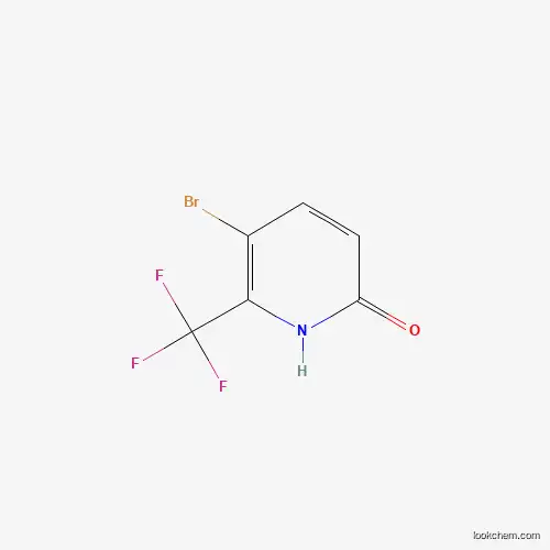 Molecular Structure of 1214383-87-5 (3-Bromo-6-hydroxy-2-(trifluoromethyl)pyridine)