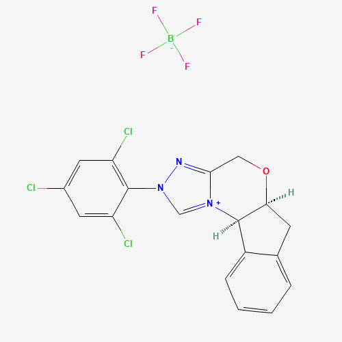 (5aS,10bR)-5a,10b-dihydro-2-(2,4,6-trichlorophenyl)-4H,6H-Indeno[2,1b][1,2,4]triazolo[4,3-d][1,4]oxazinium  tetrafluoroborate(1214711-48-4)