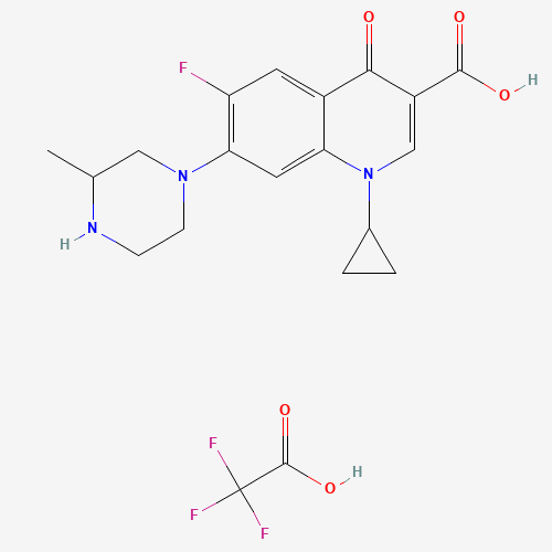 3-Quinolinecarboxylic acid, 1-cyclopropyl-6-fluoro-1,4-dihydro-7-(3-Methyl-1-piperazinyl)-4-oxo-, 2,2,2-trifluoroacetate