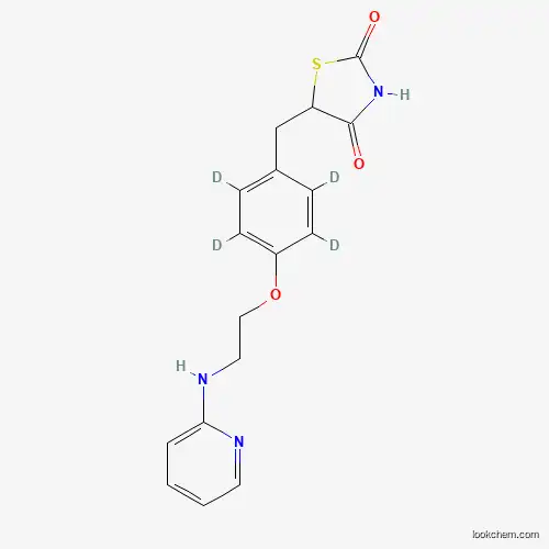 Molecular Structure of 1215407-67-2 (N-Desmethyl Rosiglitazone-d4)