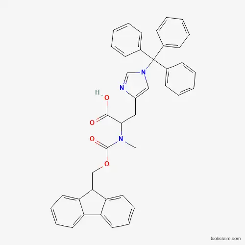 Molecular Structure of 1217608-75-7 (Fmoc-N-Me-D-His(Trt)-OH)