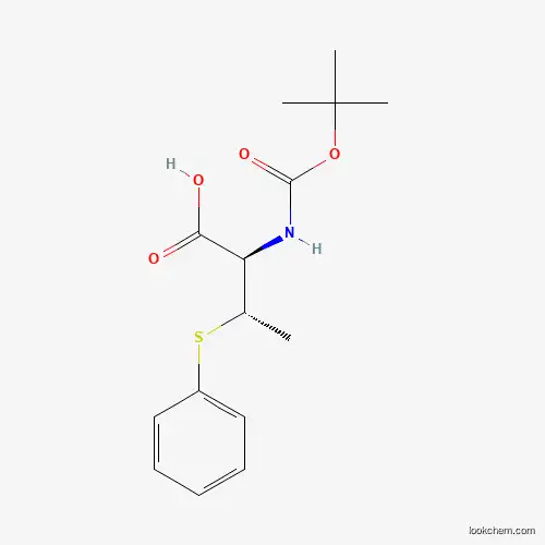 Molecular Structure of 1217617-93-0 (Boc-(2R,3S)-2-amino-3-(phenylthio)-butanoic acid)