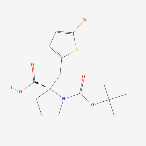 BOC-(S)-ALPHA-(5-BROMO-2-THIOPHENYLMETHYL)-PROLINE(1217620-55-7)