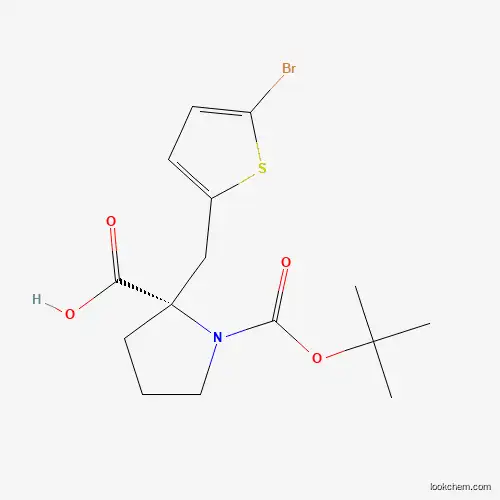 N-t-Butoxycarbonyl-(S)-α-(5-Bromo-2-thienylmethyl)proline