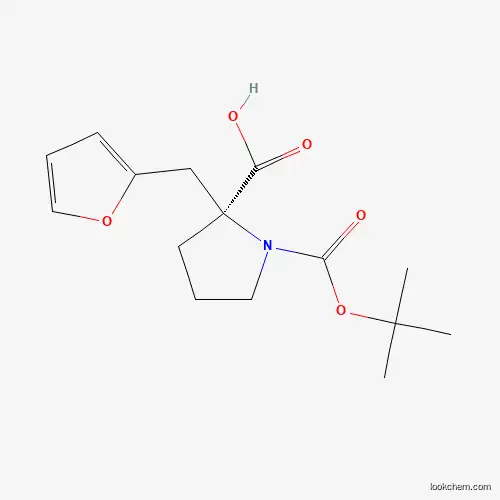 Molecular Structure of 1217622-28-0 (Boc-(S)-alpha-(2-furanylmethyl)-proline)