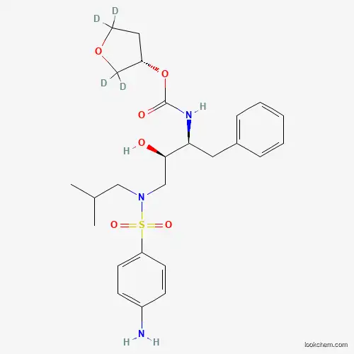 Molecular Structure of 1217661-20-5 (Amprenavir-d4)