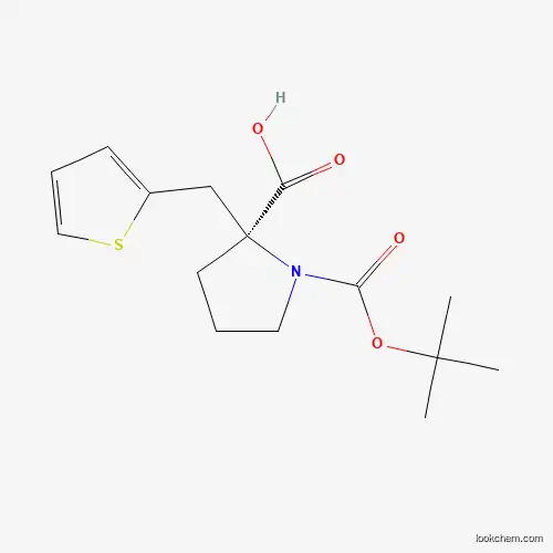 Molecular Structure of 1217823-56-7 (Boc-(S)-alpha-(2-thiophenylmethyl)-proline)