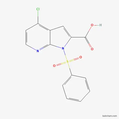 1H-Pyrrolo[2,3-b]pyridine-2-carboxylic acid, 4-chloro-1-(phenylsulfonyl)-