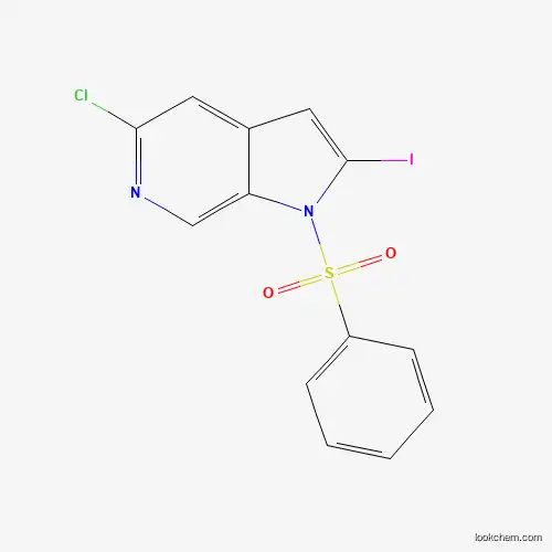 5-Chloro-2-iodo-1-(phenylsulfonyl)-6-azaindole