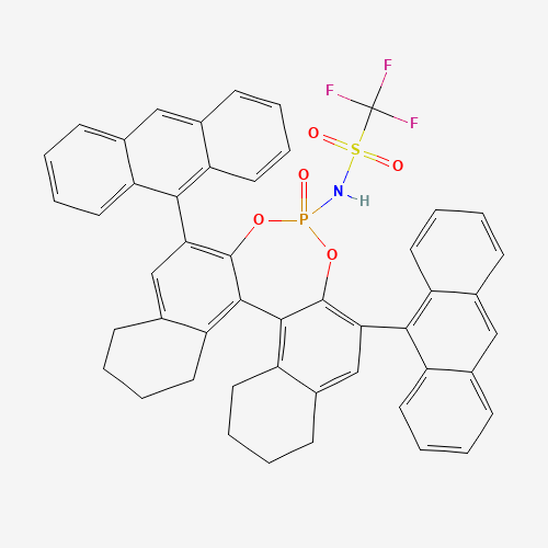 N-[(11bS)-2,6-di-9-anthracenyl-8,9,10,11,12,13,14,15-octahydro-8-oxidodinaphtho[2,1-d:1',2'-f][1,3,2]dioxaphosphepin-4-yl]-1,1,1-trifluoro-Methanesulfonamide(1227374-64-2)