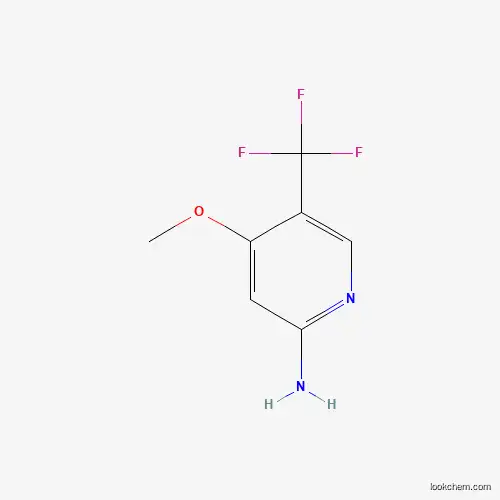 Molecular Structure of 1227571-99-4 (4-Methoxy-5-(trifluoromethyl)pyridin-2-amine)