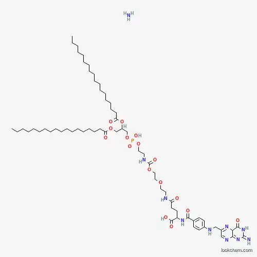 Poly(oxy-1,2-ethanediyl), α-[(9R)-6-hydroxy-6-oxido-1,12-dioxo-9-[(1-oxooctadecyl)oxy]-5,7,11-trioxa-2-aza-6-phosphanonacos-1-yl]-ω-[2-[[(4S)-4-[[4-[[(2-amino-3,4-dihydro-4-oxo-6-pteridinyl)methyl]a