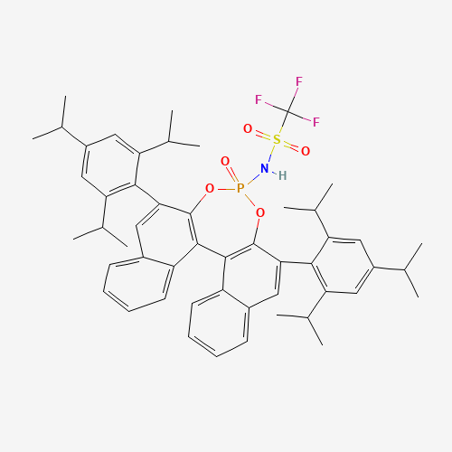 1,1,1-trifluoro-N-[(11bS)-4-oxido-2,6-bis[2,4,6-tris(1-methylethyl)phenyl]dinaphtho[2,1-d:1',2'-f][1,3,2]dioxaphosphepin-4-yl]-Methanesulfonamide(908338-43-2)