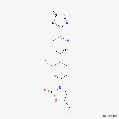 (R)-5-(chloromethyl)-3-(3-fluoro-4-(6-(2-methyl-2H-tetrazol-5-yl) pyridin-3-yl)phenyl)oxazolidin-2-one